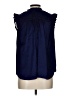 Red Haute 100% Rayon Blue Sleeveless Button-Down Shirt Size L - photo 2