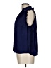 Red Haute 100% Rayon Blue Sleeveless Button-Down Shirt Size L - photo 5