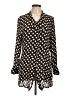 Bloomingdale's 100% Silk Polka Dots Black Blouse Size L - photo 1