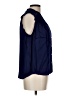 Red Haute 100% Rayon Blue Sleeveless Button-Down Shirt Size L - photo 4