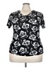 Assorted Brands Black Short Sleeve Blouse Size 3X - photo 1
