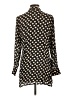 Bloomingdale's 100% Silk Polka Dots Black Blouse Size L - photo 2