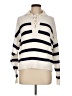 Old Navy 100% Cotton Stripes Ivory Pullover Sweater Size M - photo 1