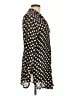Bloomingdale's 100% Silk Polka Dots Black Blouse Size L - photo 4