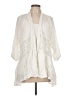 Belle Tweed 100% Rayon Ivory Kimono Size L - photo 1