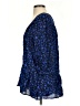 HD in Paris 100% Rayon Blue 3/4 Sleeve Blouse Size S - photo 5