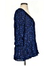 HD in Paris 100% Rayon Blue 3/4 Sleeve Blouse Size S - photo 4