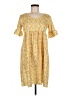 Basico 100% Polyester Yellow Casual Dress Size M - photo 1