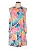 Lilly Pulitzer 100% Polyester Tropical Blue Romper Size 10 - photo 1