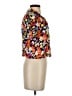 Zara Floral Orange Short Sleeve Blouse Size XS - photo 4