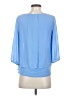 Iz Byer 100% Polyester Blue 3/4 Sleeve Blouse Size M - photo 2