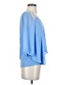 Iz Byer 100% Polyester Blue 3/4 Sleeve Blouse Size M - photo 4