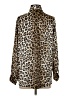 Zara Animal Print Brown Long Sleeve Button-Down Shirt Size XS - photo 2