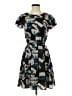 Nani Hawaii Graphic Blue Brown Casual Dress Size S (estimated) - photo 1