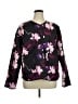 Liz Claiborne 100% Polyester Floral Purple Track Jacket Size XL - photo 1