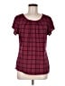 Studio Works Burgundy Short Sleeve Blouse Size M - photo 1