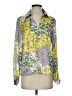 Industry 100% Polyester Floral Yellow 3/4 Sleeve Blouse Size S - photo 1