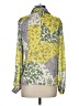 Industry 100% Polyester Floral Yellow 3/4 Sleeve Blouse Size S - photo 2