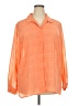 Liz Baker 100% Polyester Orange 3/4 Sleeve Blouse Size 22 - photo 1