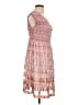 Max Studio 100% Polyester Paisley Pink Casual Dress Size L - photo 4