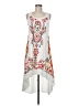Unbranded 100% Polyester Print White Casual Dress Size M - photo 1