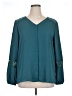 Apt. 9 100% Polyester Teal Long Sleeve Blouse Size XL - photo 1