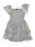 Zunie 100% Polyester Stars Silver Dress Size 6X - photo 1