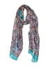 Unbranded Paisley Teal Blue Scarf One size - photo 1