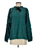 Dolan Teal Long Sleeve Blouse Size S - photo 1