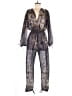 Chloé 100% Silk Paisley Gray Jumpsuit Size EU (FR) 38 / US 6 - photo 1
