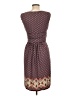 Max Studio Print Burgundy Casual Dress Size L - photo 2