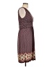Max Studio Print Burgundy Casual Dress Size L - photo 4