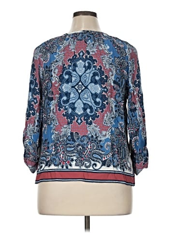Karen Kane 3/4 Sleeve Blouse (view 2)