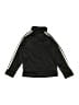 Adidas 100% Polyester Stripes Black Track Jacket Size 5 - photo 2