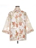 Alfred Dunner Floral Ivory 3/4 Sleeve Blouse Size 1X (estimated) - photo 1