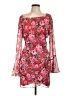 B. Darlin 100% Polyester Floral Red Cocktail Dress Size 11 - 12 - photo 1