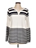 Talbots Outlet 100% Cotton Ivory Long Sleeve Top Size L - photo 1