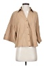 Zara Tan 3/4 Sleeve Button-Down Shirt Size XS - photo 1
