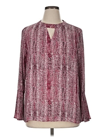 Roz & Ali Long Sleeve Blouse (view 1)