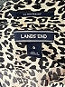 Lands' End 100% Supima Cotton Animal Print Silver Long Sleeve Blouse Size 6 - photo 7