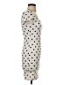 Aqua Polka Dots Ivory Casual Dress Size XS - photo 4