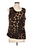 Diana Belle Brown Sleeveless Blouse Size L - photo 1