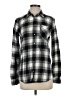 Express Plaid Gray Long Sleeve Button-Down Shirt Size XS - photo 1