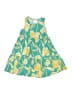 Tea 100% Cotton Tropical Teal Dress Size 8 - photo 1
