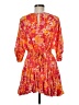 AaKaa Floral Orange Casual Dress Size M - photo 2