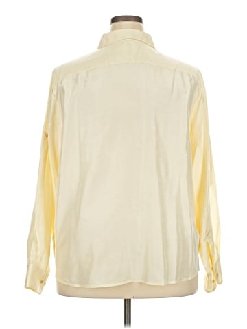 Lauren by Ralph Lauren Long Sleeve Silk Top (view 2)