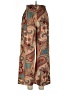 Shein 100% Polyester Paisley Teal Casual Pants Size L (petite) - photo 1