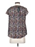 SimpleFun 100% Polyester Blue Short Sleeve Blouse Size S - photo 2