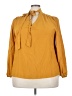 Emery Rose 100% Polyester Yellow 3/4 Sleeve Blouse Size 4X - photo 1
