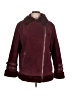 ASOS 100% Leather Burgundy Jacket Size 10 - photo 1
